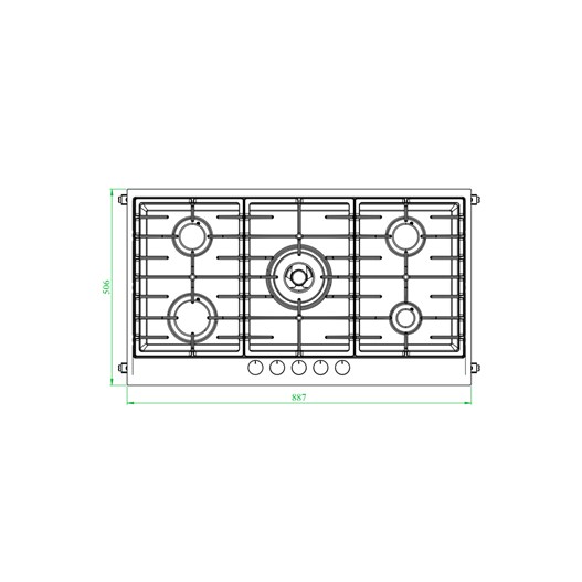 اجاق گاز کن مدل رکو (قطعات ایتالیایی-multi step)